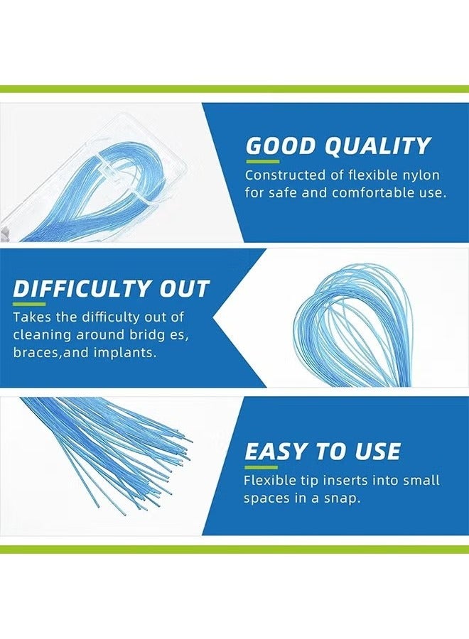 Generic 300PCS Floss Threaders,Essential Tool for Maintaining Oral Health with Braces, Bridges, and Implants  - Image 2