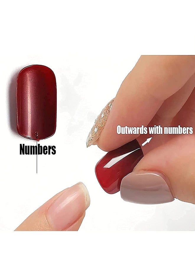 MISUD Press on Nails - Long Stiletto Glue on Nails with Silver Chrome, Acrylic Goth Y2K Chain Design 24 pcs - Image 5