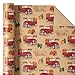 WRAPAHOLIC Kraft Thanksgiving Wrapping Paper Mini Roll 17 Inch x 165 Feet Give Thanks Lettering and Car Pumpkins Wrapping Paper Perfect for Thanksgiving Autumn Holiday - Image 4