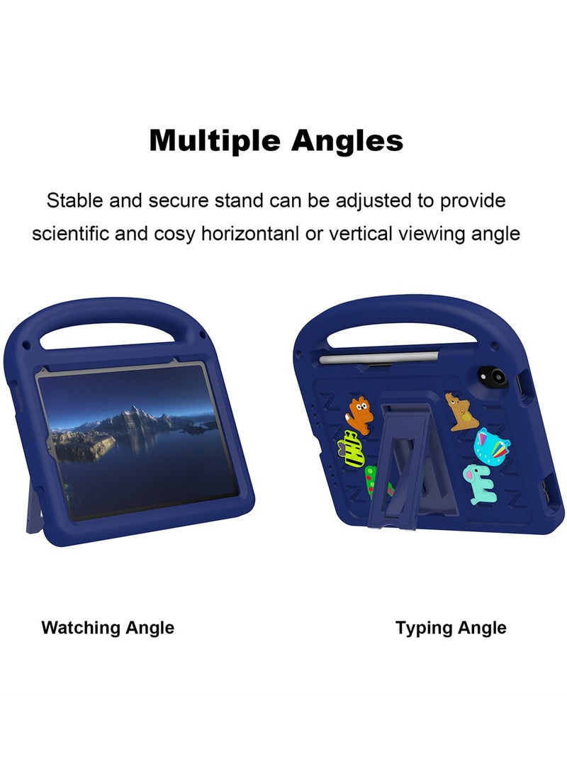 حافظة آيباد ميني 6/ميني 7 للأطفال، غطاء حماية مقاوم للصدمات مع حزام كتف وحامل - Image 3