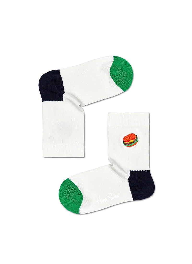هابي سوكس KIDS HAMBURGER EMBROIDERY SOCK