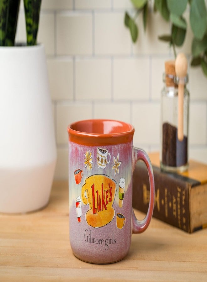 Silver Buffalo Gilmore Girls High Gloss Ceramic Camper Mug Featuring Luke's Diner Logo, 20 Ounces - Image 2