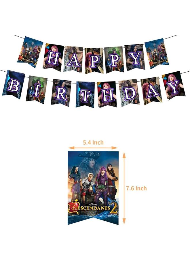 الأزرق جي دبليو لوازم حفلات أعياد الميلاد للأحفاد، حفلة الأحفاد بما في ذلك أغطية الكعك، أغطية الكب كيك، الأعلام، بالونات اللاتكس، إنها مناسبة جدًا لمستلزمات حفلات أعياد الميلاد للأولاد والبنات. - Image 2