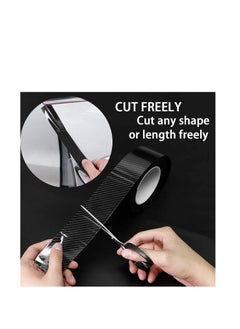 ALLKING K5D High Gloss Anti Scratch Black Carbon Fiber Paint Protection Film Tape PPF for Car Protection and Decoration - 2 Inches x 5 Meters  - Image 3