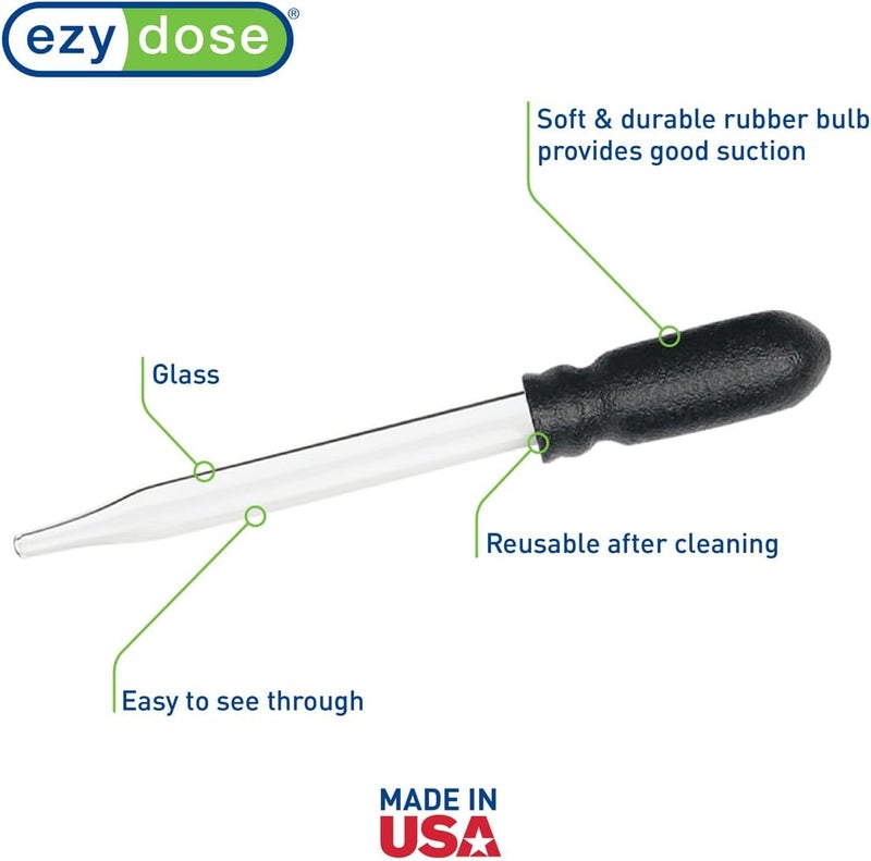 EZY DOSE Ear and Eye Medicine Dropper - 1ml Glass Dropper for Accurate Liquid Medicine Delivery - Image 2