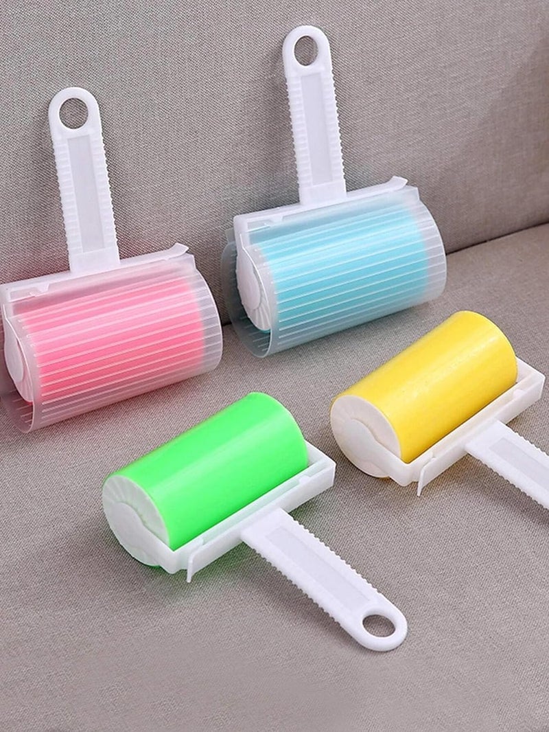 JUDEE Reusable Lint Roller 1 Pack, Washable Sticky Lint Roller Pet Hair Remover Brush Include Medium/Mini Size Cleaner for Clothes, Cat Dog Hair, Funiture - Image 1
