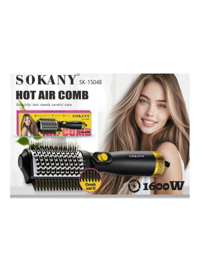 Sokany SK-15048 Hot Air Comb - 1600W LED Display - Quick Styling & Smooth Hair Care - 2-in-1 Function - Image 1