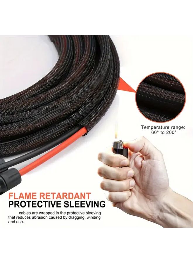 14 MC4 Extension Cable 20FT Weather Resistant Flame Retardant Twin Wire For RV - Image 5
