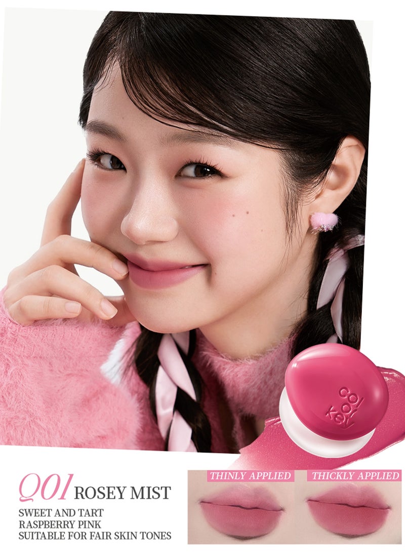 كولوركي 4.5 جرام من ملمع الشفاه المخملي متعدد الاستخدامات، ملمع شفاه الخدود متعدد الاستخدامات، أحمر خدود الخدود، كريم بودنغ دبق، ملمس مخملي ناعم، لون شفاه الخدود Q01 - Image 3