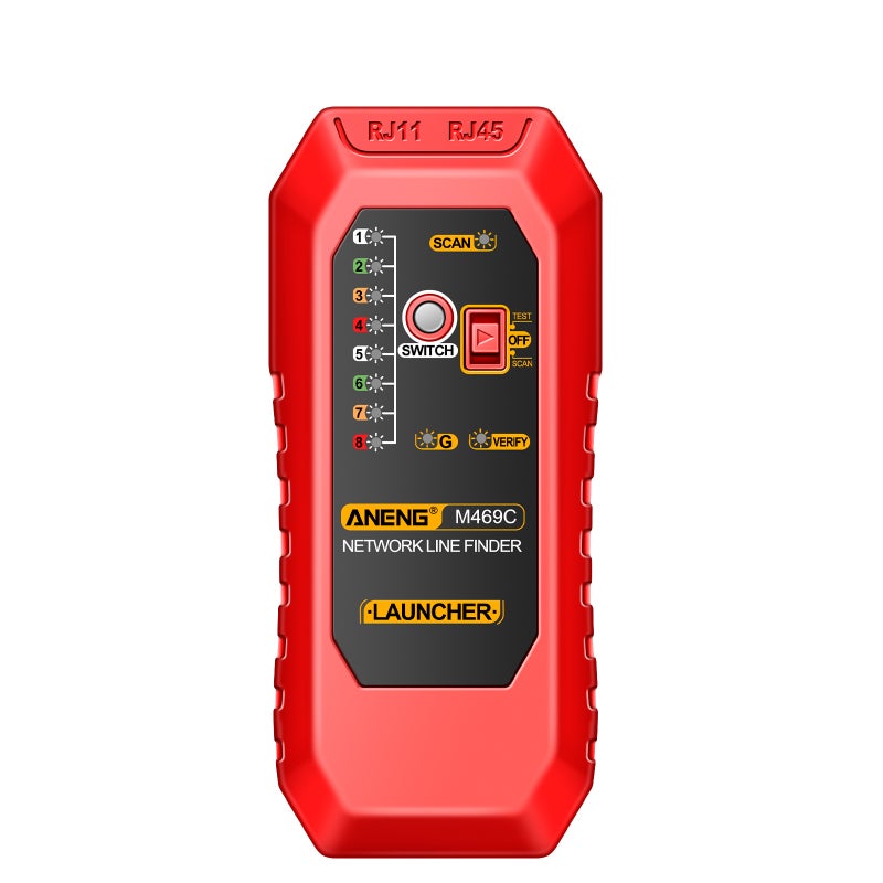 ANENG M469C Multifunction Network Cable Finder RJ45 RJ11 LAN Cable Tester Networking Tool Wire Tracker Receiver Trace Measure Network Repair Analyzers - Image 5