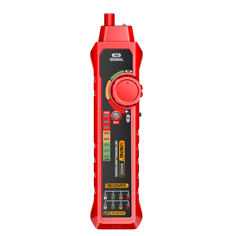 ANENG M469C Multifunction Network Cable Finder RJ45 RJ11 LAN Cable Tester Networking Tool Wire Tracker Receiver Trace Measure Network Repair Analyzers - Image 3