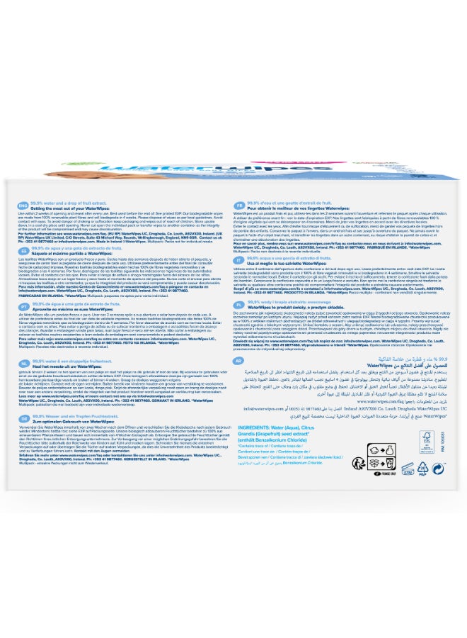 WaterWipes Original Plastic Free Baby Wipes, 540 Wet Wipes, 99.9% Water Based And Unscented For Sensitive Skin Pack of 9 - Image 3