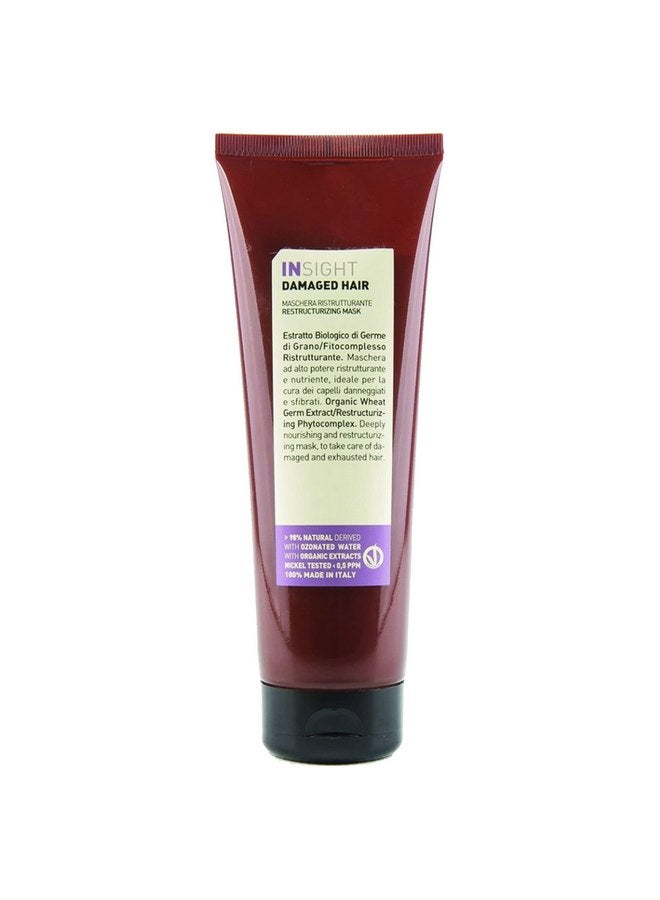 Insight Insight Clean Beauty Damaged Hair Restructuring Mask, Organic Wheat Germ Extract, Vegan, 8.45 fl oz - Image 1