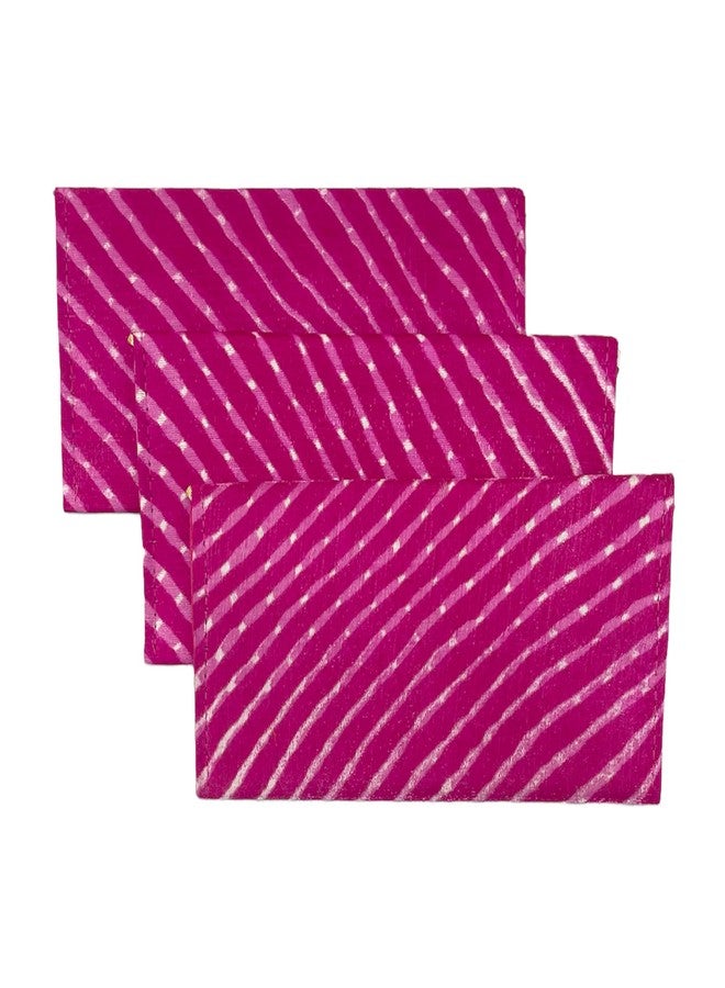 Orange Paper Leheria Design Shagun Envelops/Wedding Envelops/Gift Envelop/Cash Envelop/Money Shagun Cash Envelopes for Weddings, Birthdays, Rakhi, Gifting - Pack Of 3 (Rani) - Image 3