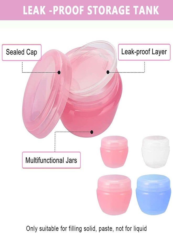 Maycreate Set Of 14 Travel Bottles For Toiletry Kit Leak Proof Silicone Squeezable Container For Shampoo Cream Jars Lotion Dispenser With Applicator Funnel Clean Brush 85 Ml Multicolor 2 PCS - Image 5