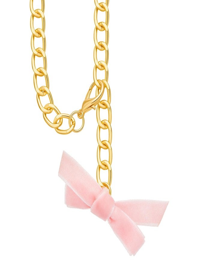 Cicy Bell Pet Dogs Cats Bow Collars | Alloy Cute Fashion Dog Necklace with Dog Bone Charm for Small Medium | Adjustable Elegant Sweet Accessories Gift for Kitten Puppy - Image 2