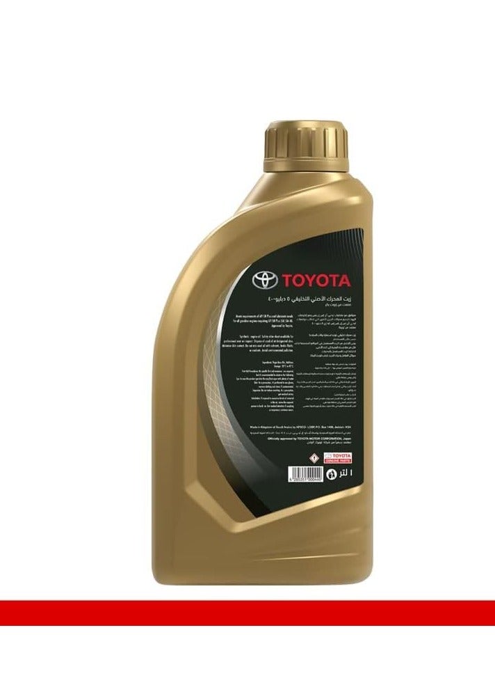 تويوتا زيت محرك تويوتا الأصلي 5W-40 – حماية موثوقة وأداء فائق للمحرك / كرتون ( 12عبوة * ١لتر ) - Image 3