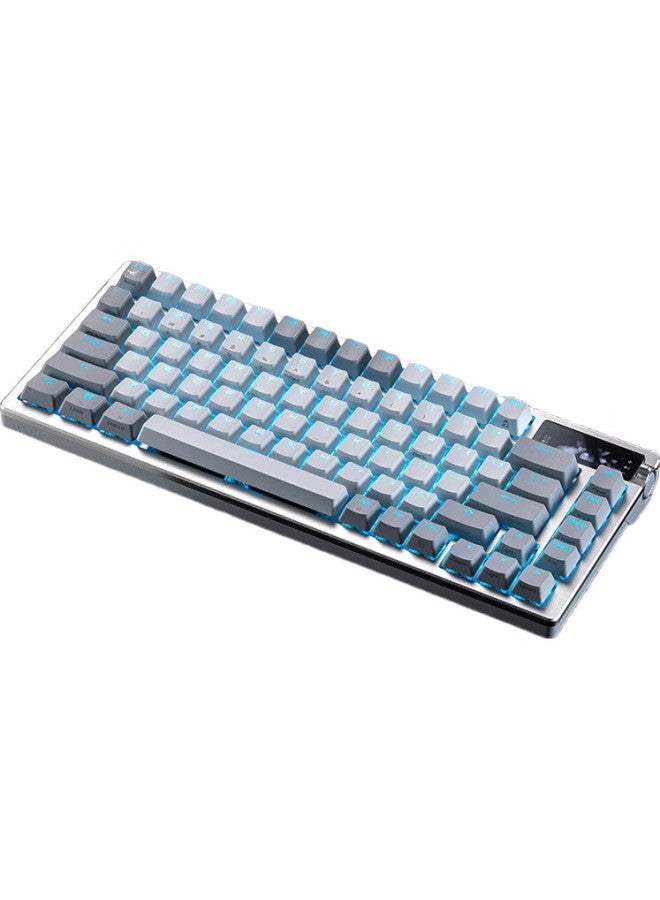 Rog Night Demon Mechanical Keyboard, Wireless/bluetooth Tri-mode Gaming Keyboard, 75-key Layout, Nx Snow White Switches, Rgb Hot-swappable, Cust Izable Gasket Structure, Oled Screen, Moonlight White - Image 2