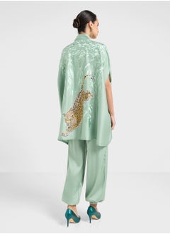 hayas closet Cape Sleeve Blouse & Pants Set  - Image 2