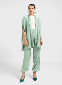 hayas closet Cape Sleeve Blouse & Pants Set  - Image 5