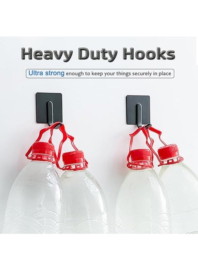 4 حزمة خطائف منشفة لاصقة, خطائف الفولاذ المقاوم للصدأ, خطائف جدار خالية من الضرر لتعليق المهام الثقيلة, خطائف دش مقاومة للماء للجدار, رفوف منشفة للحمام, مطبخ, غرفة نوم - Image 4