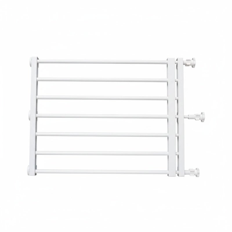 Indoor Pet Gate: White 42cm High 56-100cm Wide - Drill-free Pressure-supported Stable Installation, Anti-climb Anti-jump Spacing, Two-way Safety Latch for Home Doorways Hallways Kitchens - Image 1