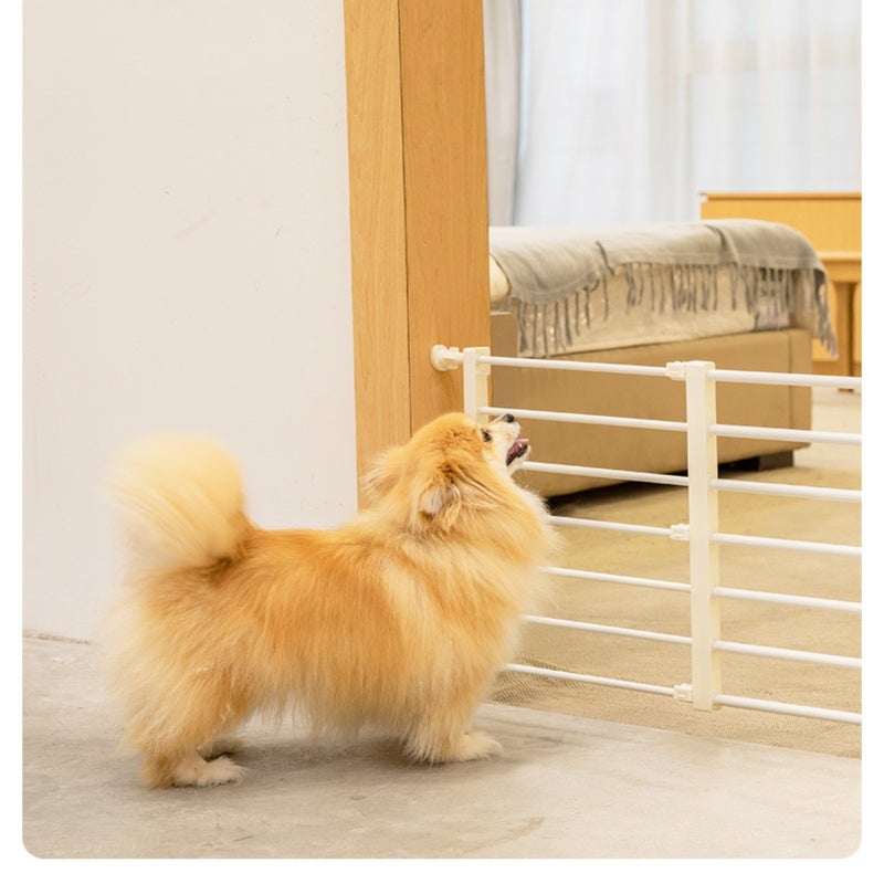 Indoor Pet Gate: White 42cm High 56-100cm Wide - Drill-free Pressure-supported Stable Installation, Anti-climb Anti-jump Spacing, Two-way Safety Latch for Home Doorways Hallways Kitchens - Image 3