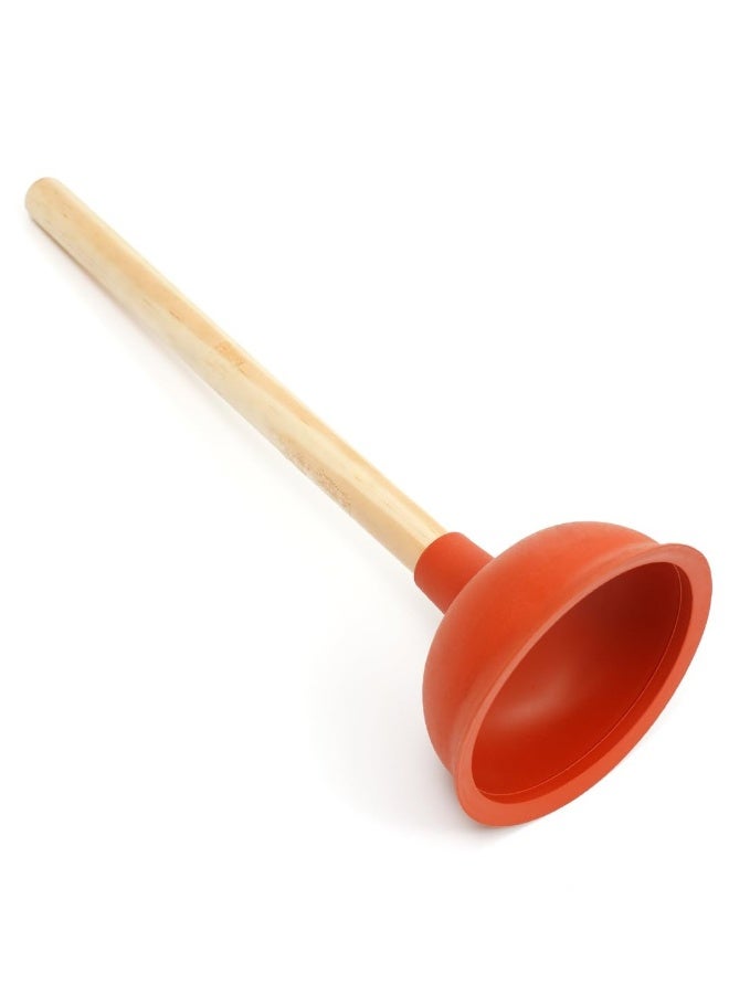 Sink Plunger, 3 Pcs Sink Plunger Kitchen Sink Unblocker Heavy Duty Unblocking Effective Tool, with 9” Wooden Handle, Oilet Pump Unblocker for Kitchen, Sink, Shower and Floor Drains - Image 1