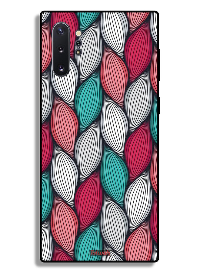 Tolwak Samsung Galaxy Note 10 Plus Protective Case Cover Feather Pattern - Image 2