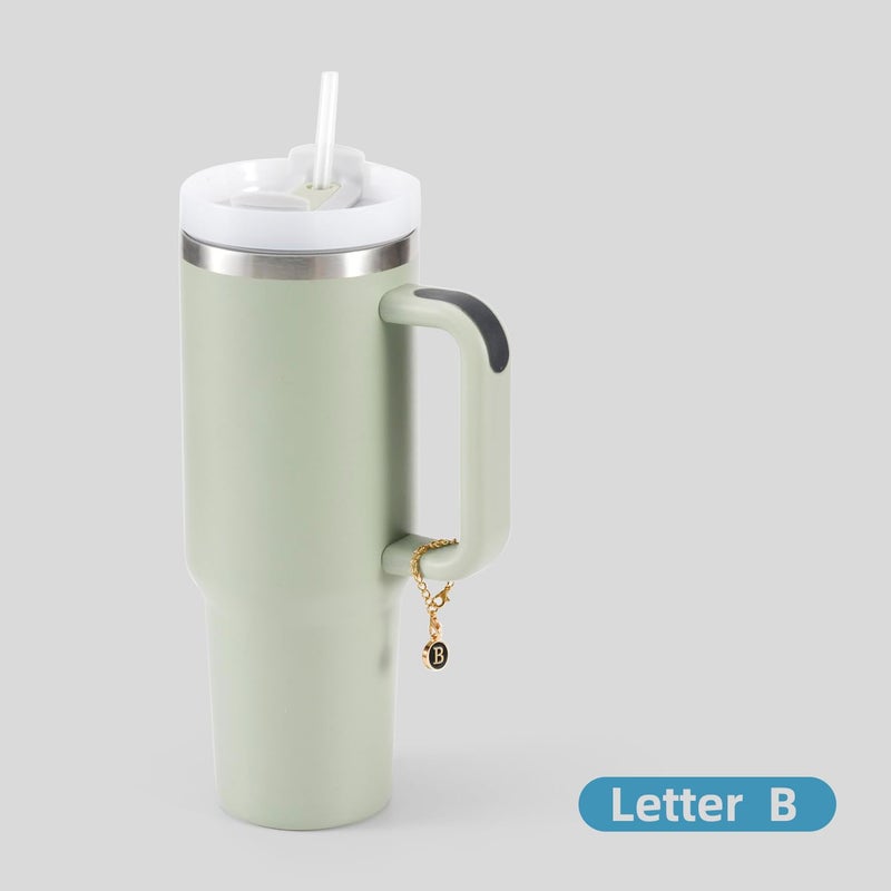 MaxBase إكسسوارات سحر الحروف من ماكس بيس لكأس ستانلي، 2 قطع زينة شخصية باسم الحرف ID لكوب ستانلي 30 و40 أونصة مع مقبض (الحرف A) - Image 4