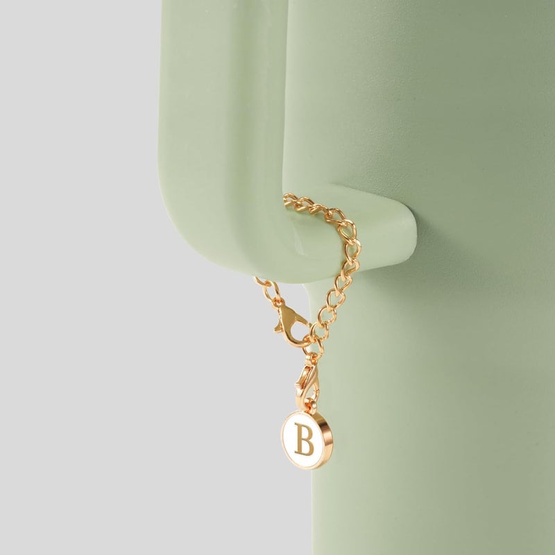 MaxBase إكسسوارات سحر الحروف من ماكس بيس لكأس ستانلي، 2 قطع زينة شخصية باسم الحرف ID لكوب ستانلي 30 و40 أونصة مع مقبض (الحرف A) - Image 2