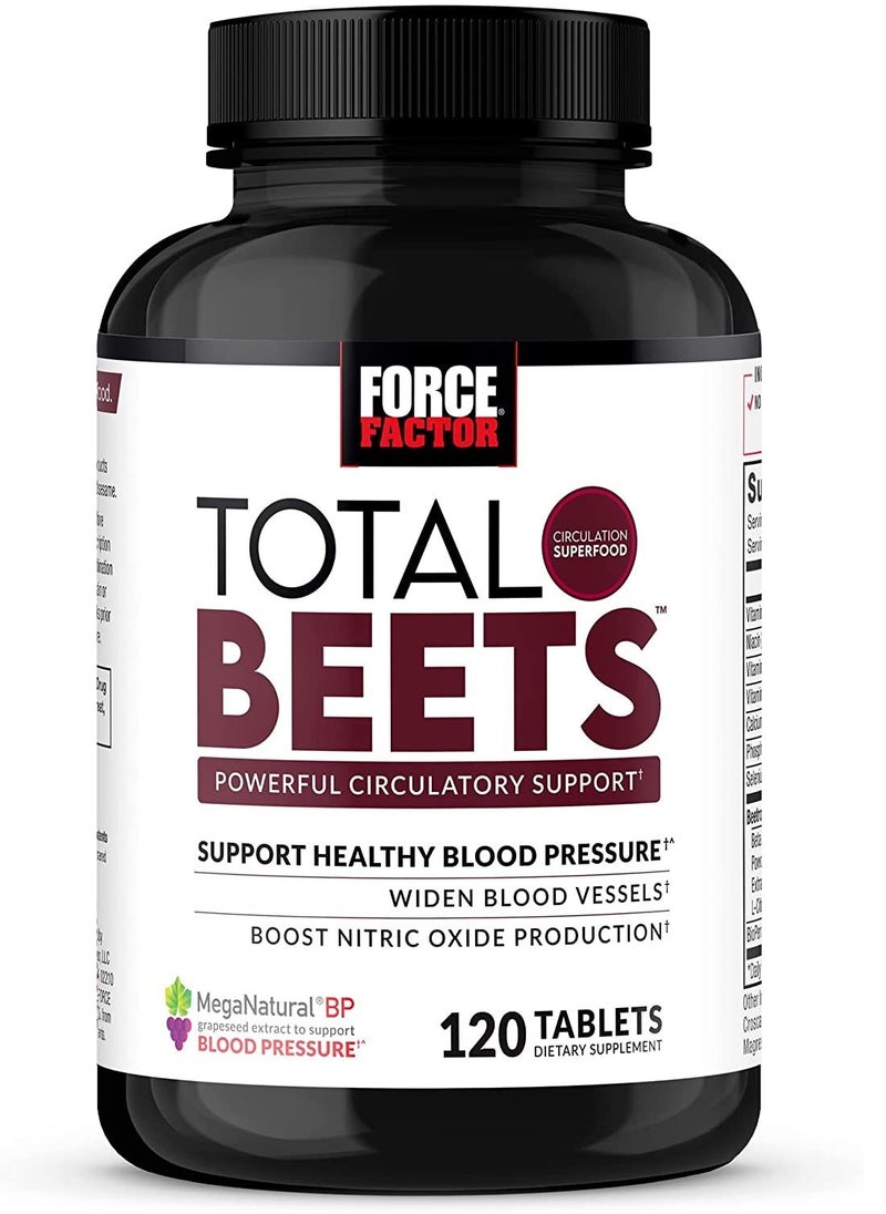 Force Factor Force Factor Total Beets Blood Pressure Support Supplement 120 Count  - Image 1