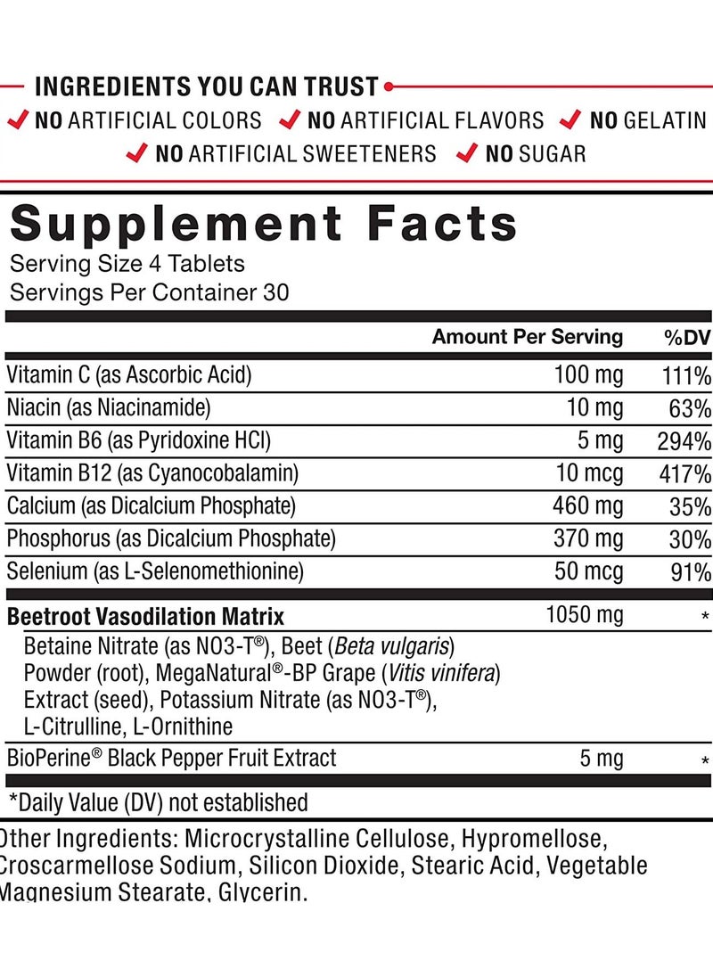 Force Factor Force Factor Total Beets Blood Pressure Support Supplement 120 Count  - Image 2