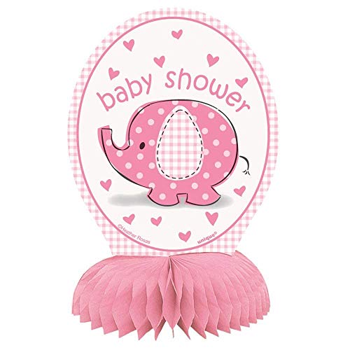 Unique Party Unique 6" Mini Pink Elephant Girl Baby Shower Centerpiece Decorations, 4ct - Image 5