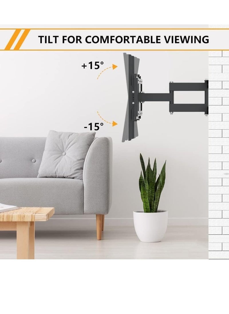 TV Stand/Television Stands for 26-75 Inch TV. Wall Mount TV Stand with Rugged Double Arm Bracket, Standard Load-bearing 26"-55", Maximum size 75 inch, Universal TV Stand Holds Up to 40kg - Image 2