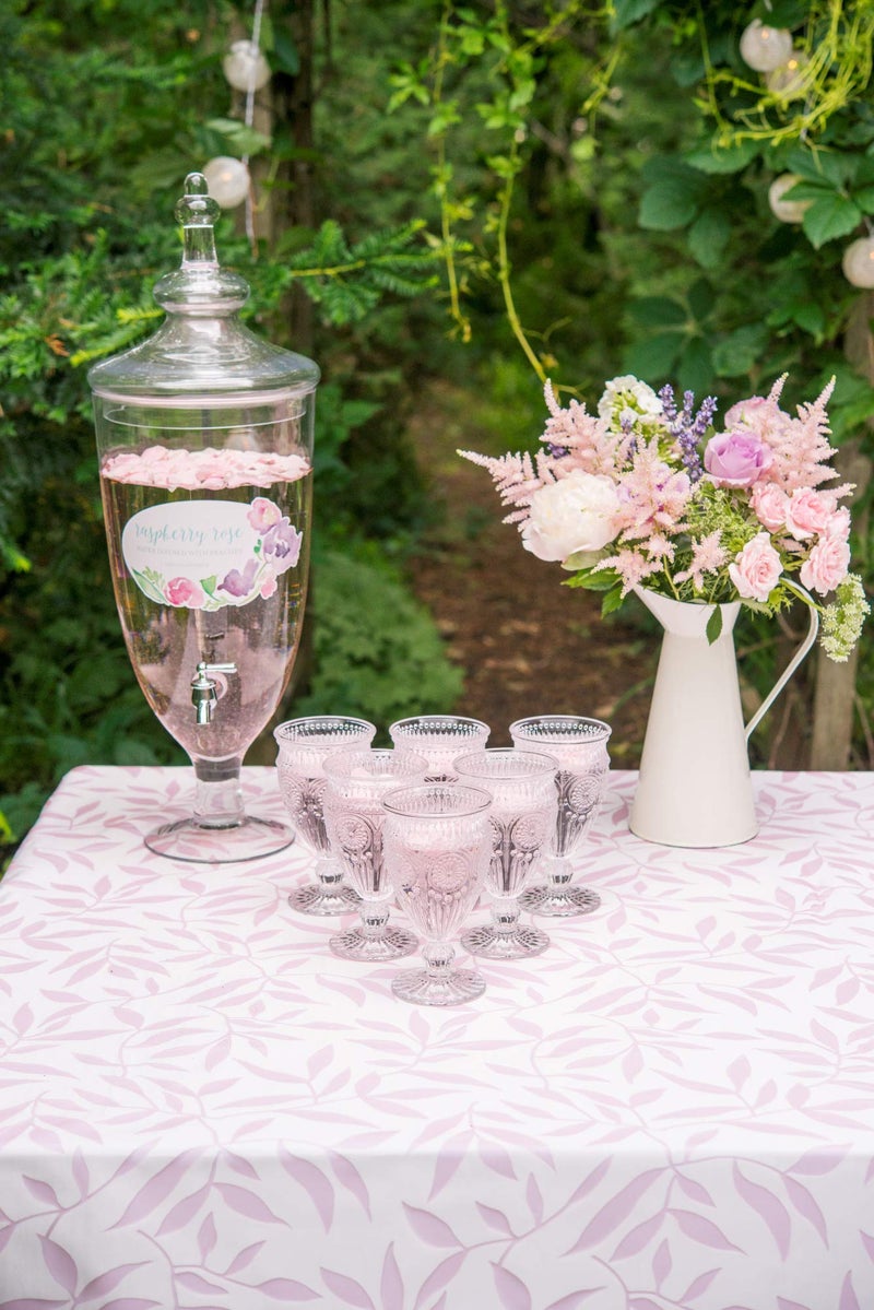 Weddingstar Vintage Inspired Pressed Glass Goblet, Clear - Image 4