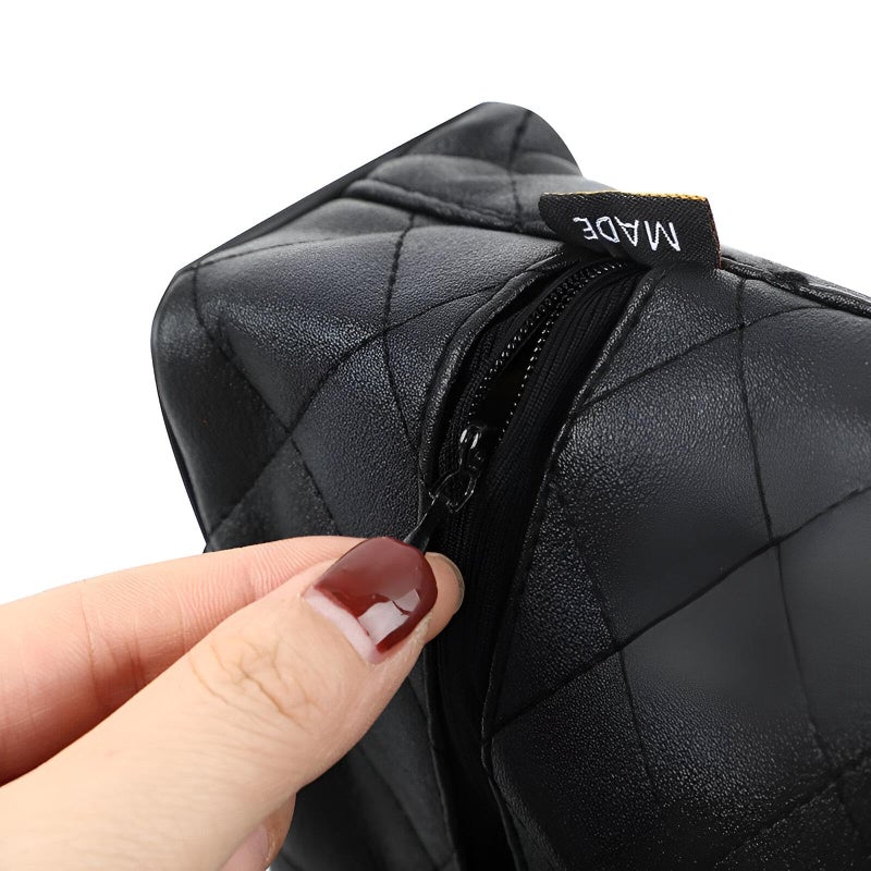Napkin tray-Durable car napkin holder made of high-quality leather, universal rear seat dispenser for comfort and hygiene while traveling or commuting - Image 1