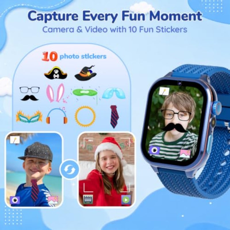 Toys Watch, Smart Watch for 3 4 5 6 7 8 9 10 Year Old Boys Toddler Toys, 1.69in Screen, 180+ Games and Functions, Camera, Flashlight, Personalized Gifts for Boys Toddler Girls - Image 5
