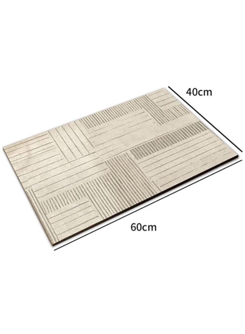 Jingke Quick-drying Absorbent Floor Mats Bathroom Anti-slip Mats Toilet Absorbent Foot Mats Entry-level Mats 40*60cm  03 - Image 1