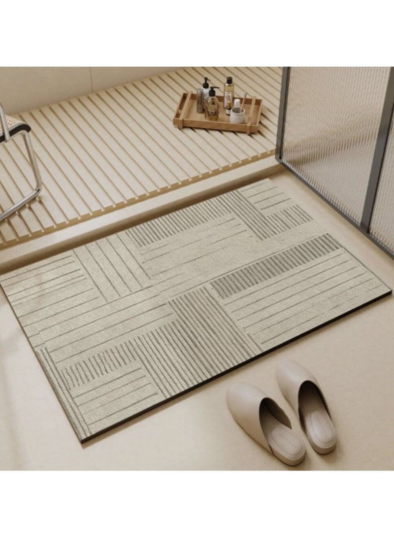 Jingke Quick-drying Absorbent Floor Mats Bathroom Anti-slip Mats Toilet Absorbent Foot Mats Entry-level Mats 40*60cm  03 - Image 2