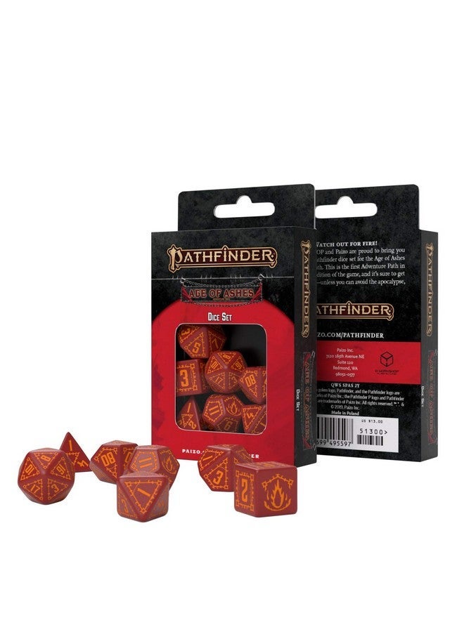 Q WORKSHOP Q-Workshop Pathfinder Age of Ashes Dice Set - Image 1