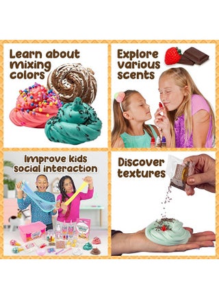 Ice Cream Slime Kit for Girls, Amazing Ice Cream Slime Making Kit to Make Butter Slime, Cloud Slime & Foam Slimes – Stress Relief Party Favors & Great Gift Idea. - view 4
