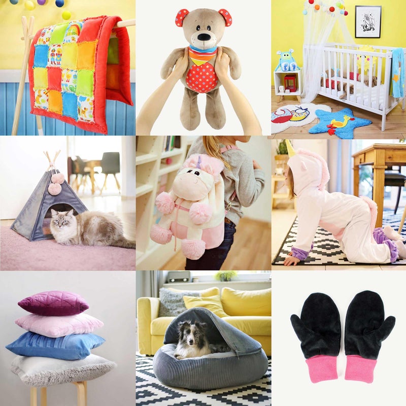 kullaloo Plush Fabric | Solid Brown Minky Fabric for Sewing | Super Soft Cuddle Material | 39.5x29.5 | Plushies, Baby Blankets, Pillows, Dog Beds, Cat Beds, Beanies, Baby Accessories, Apparel & More - Image 4