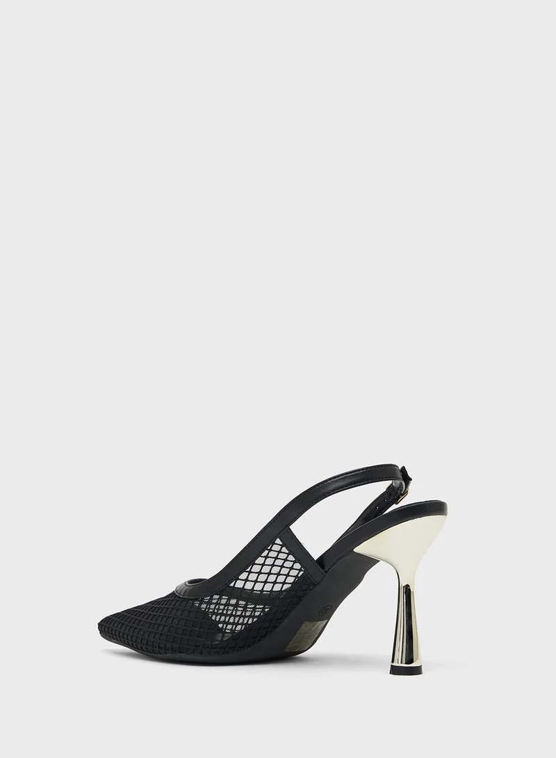 Ginger High Heeled Sling Back Pump