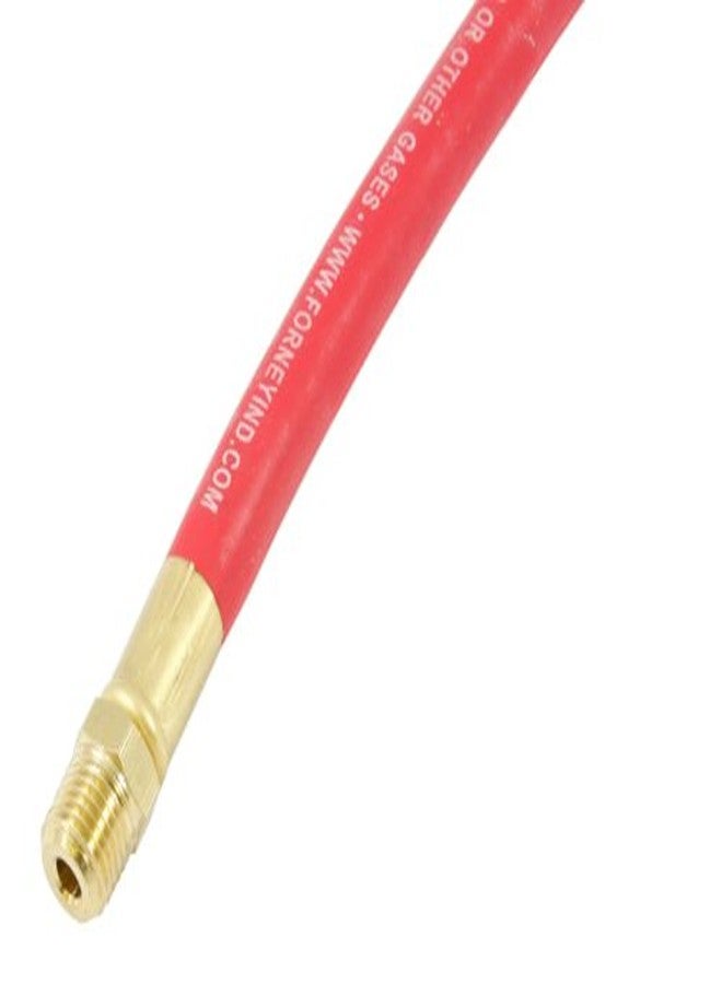 Forney 75500 Air Line Leader Hose, 18-Inch-by-1/4-Inch Male NPT Fittings,Red - Image 2