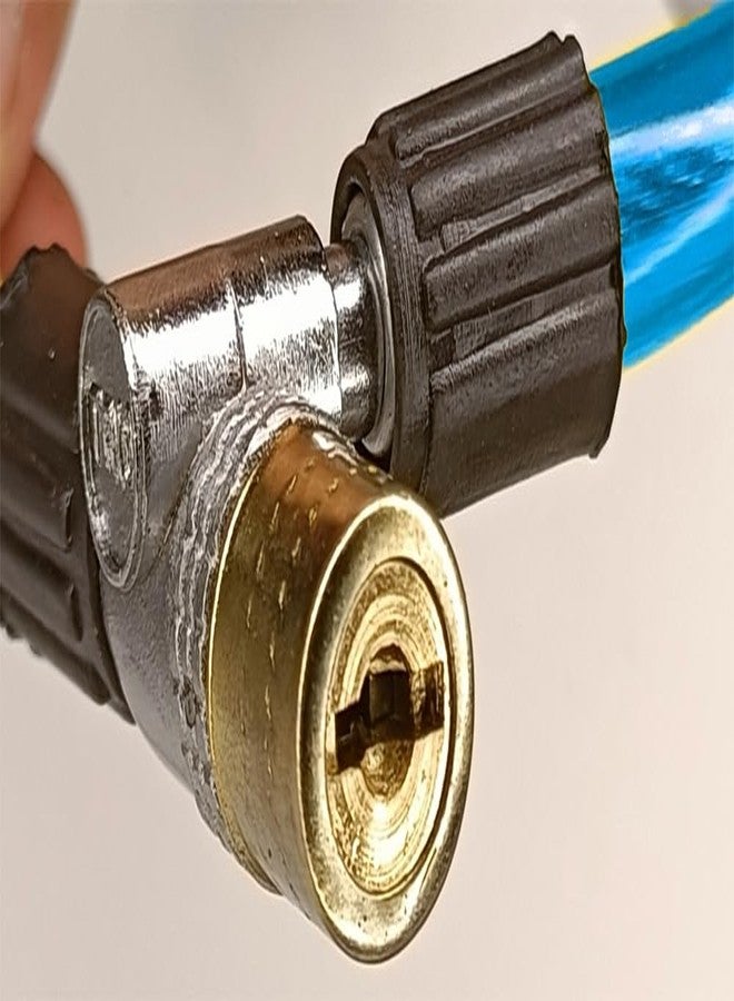 HEADLY Heavy-Duty Multipurpose Cable Lock | Oil-Rubbed Finish | Includes 3 Keys for Bike, Cycle & Helmet Security (Blue) - Image 3