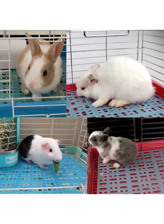 Hamiledyi 4 Pcs Rabbit Cage Mats Small Animal Plastic Feet Pads Floor Mat for Pet Cats Dogs Bunny Hamster Rat Chinchilla Guinea Pig - Image 5