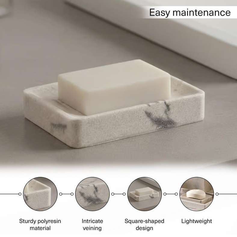 Pan Home Mist Soap Dish 11.5x8.5x2cm - Beige - 211AIC9903874 - Image 5