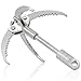 GYANDULY GYANDULY Large Grappling Hook, 4-Claw Folding Stainless Steel Grapple Hooks for Outdoor Survival, Camping, Hiking, Tree - Image 2