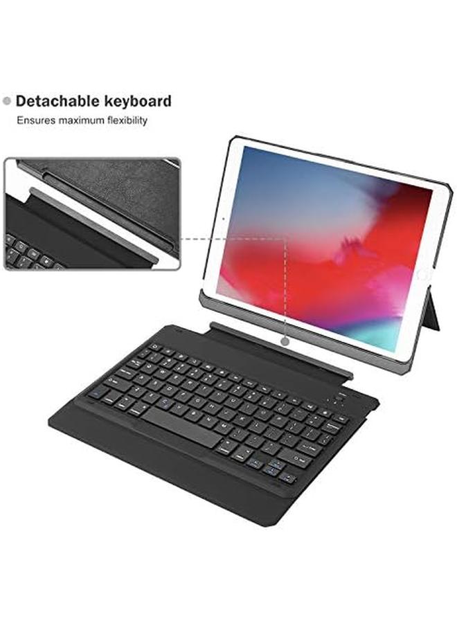 Procases Keyboard Case Ipad Air 3 Ipad Pro 10.5 Keyboard Cover With Stand Slim Detachable Keyboard For Ipad Air 10.5" 3Rd Gen 2019 Ipad Pro 10.5" 2017 Black - Image 2